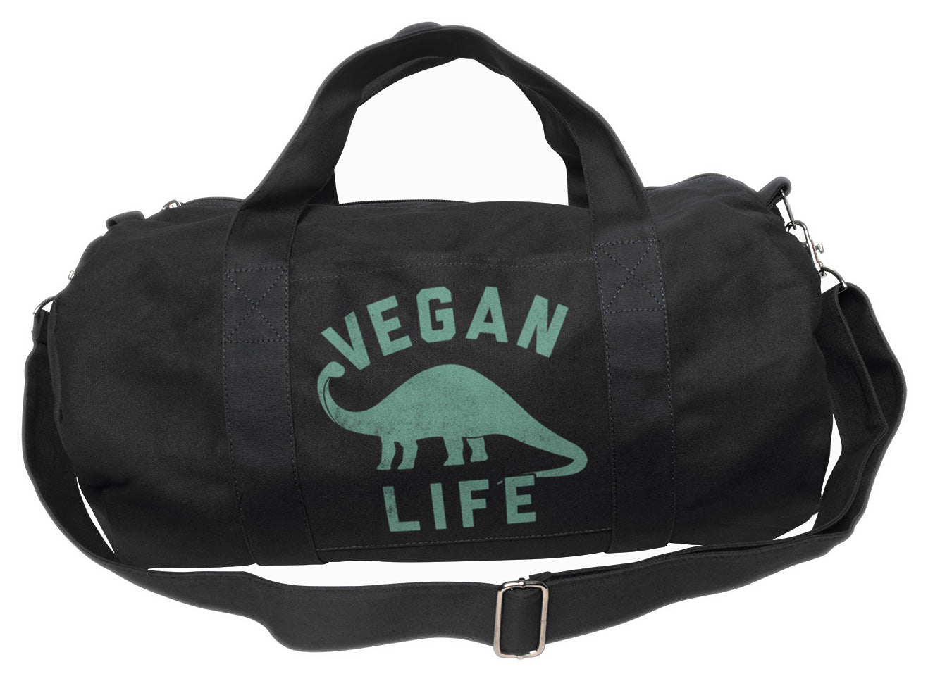 Brontosaurus Vegan Life Duffel Bag