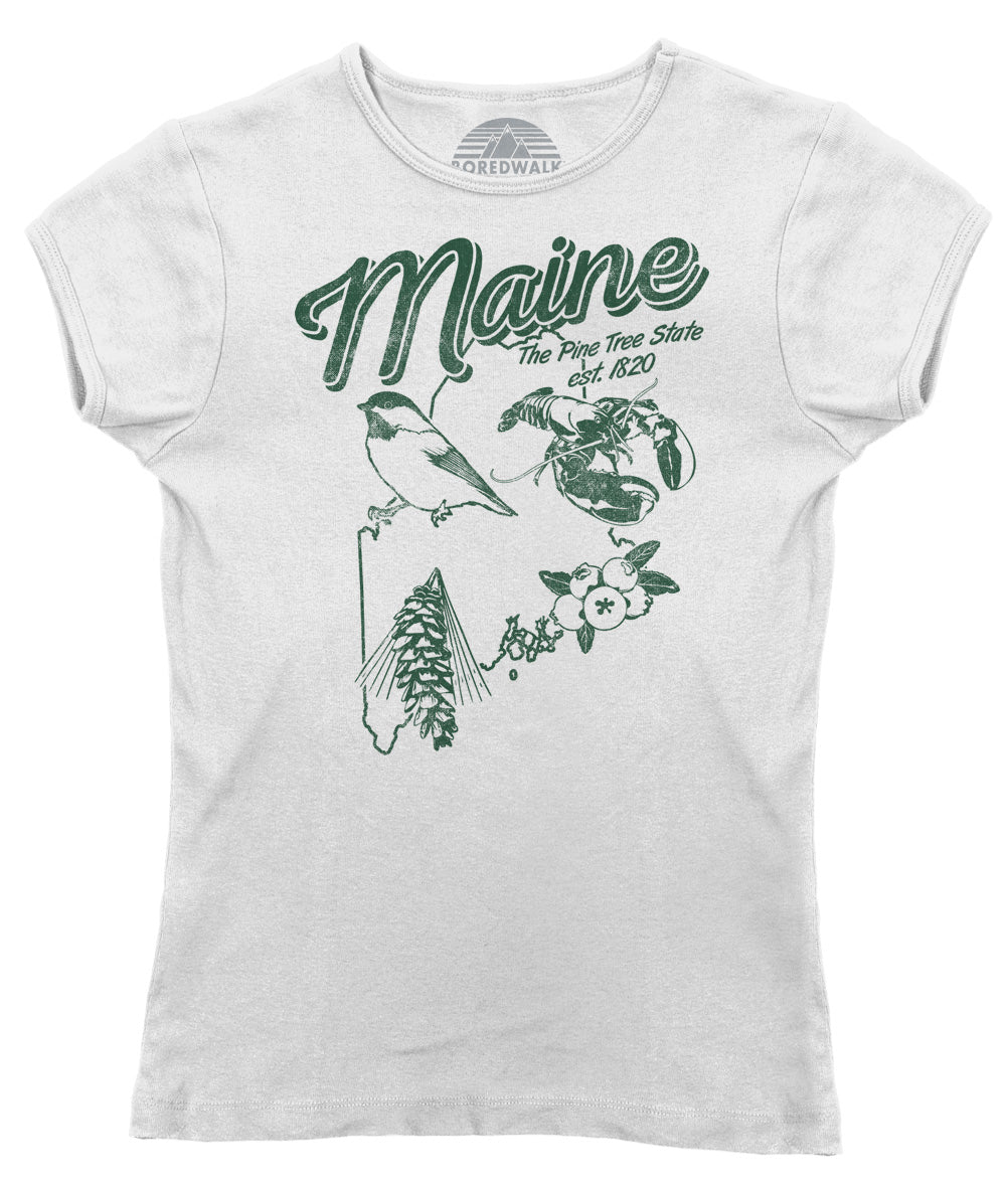 Women's Vintage Maine T-Shirt