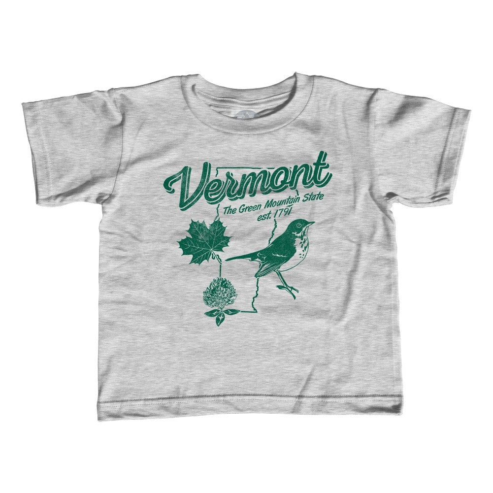 Girl's Vintage Vermont T-Shirt - Unisex Fit