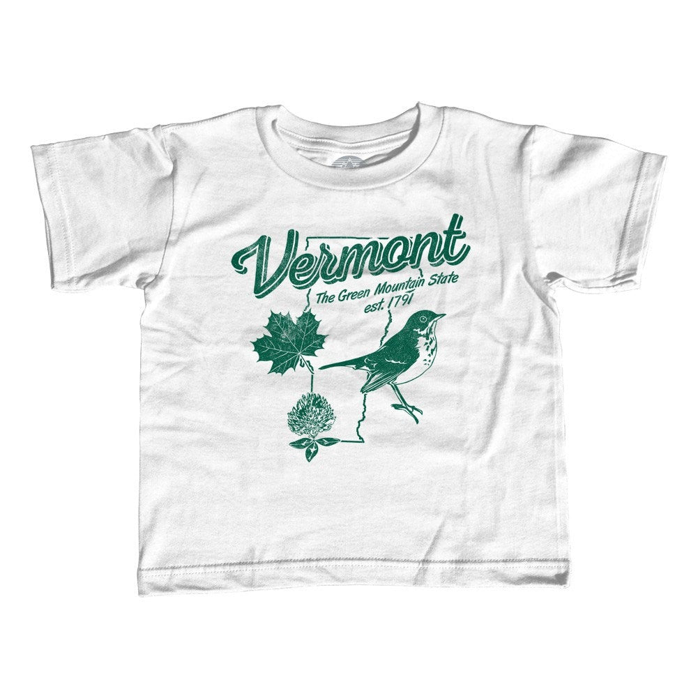 Girl's Vintage Vermont T-Shirt - Unisex Fit