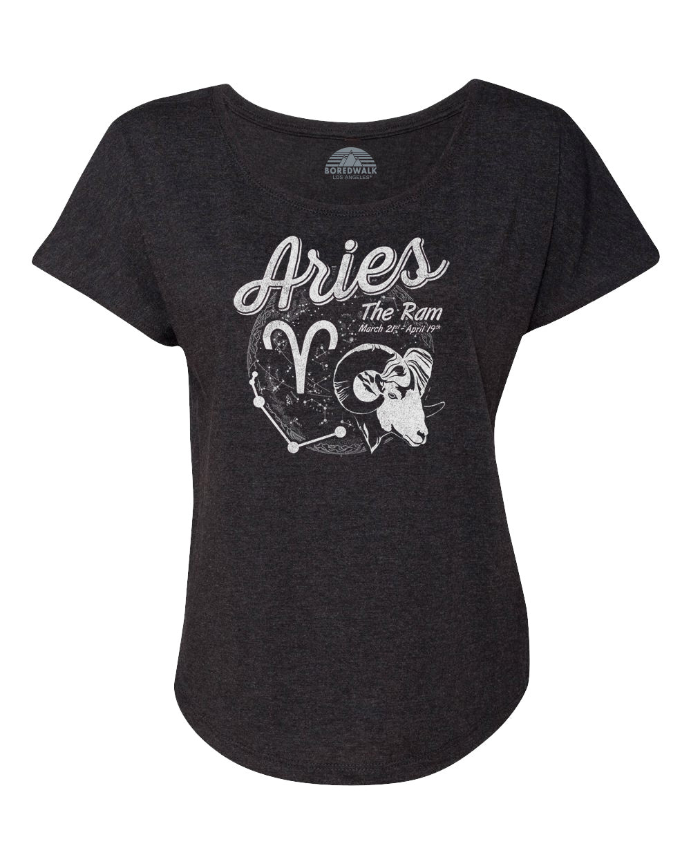 Women's Vintage Aries Scoop Neck T-Shirt