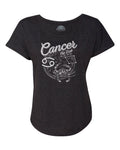 Women's Vintage Cancer Scoop Neck T-Shirt