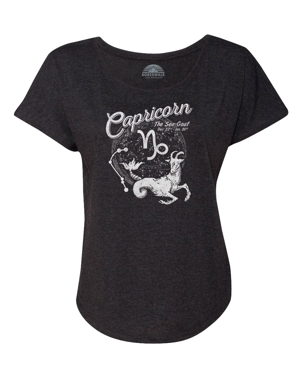 Women's Vintage Capricorn Scoop Neck T-Shirt