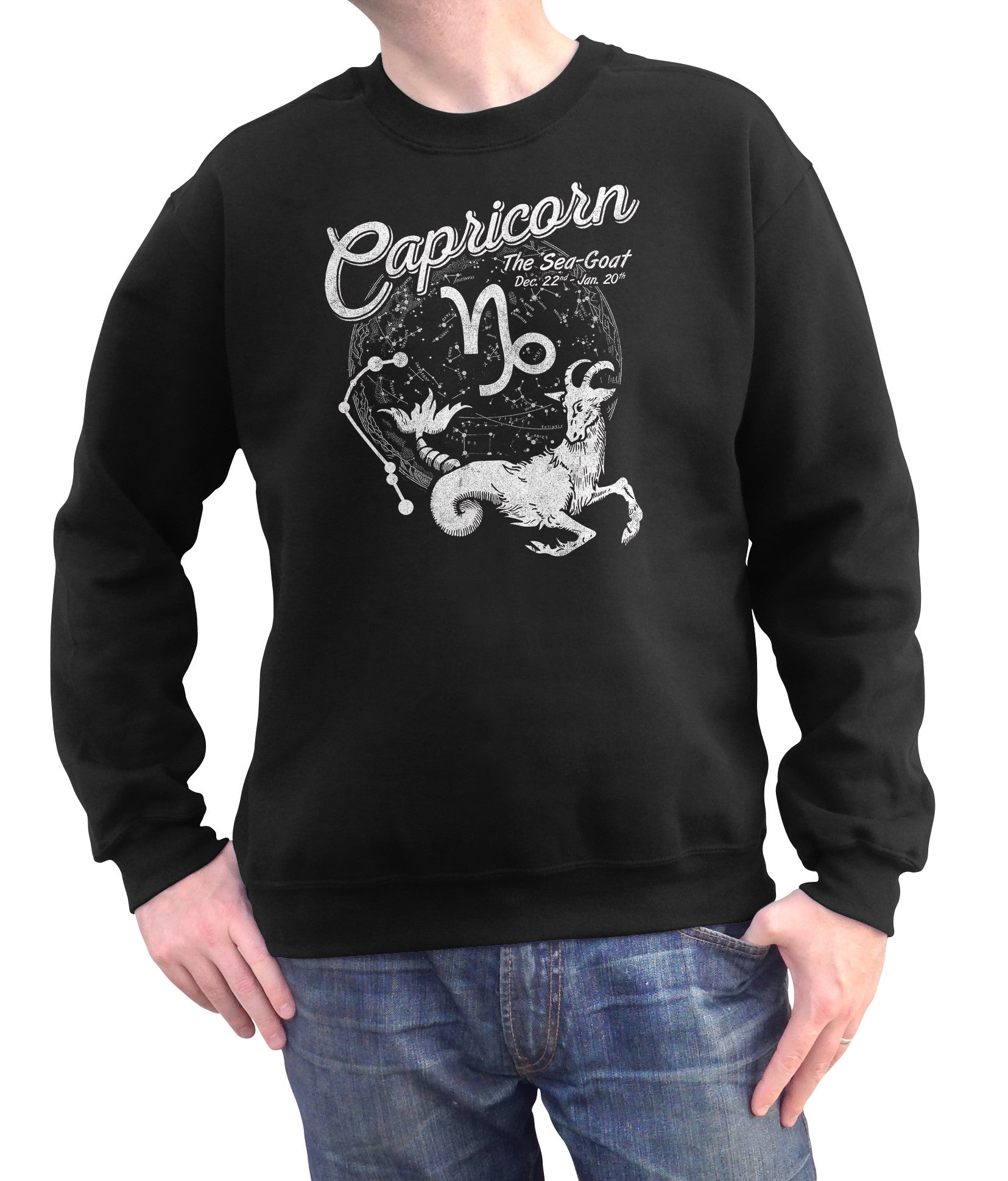 Unisex Vintage Capricorn Sweatshirt