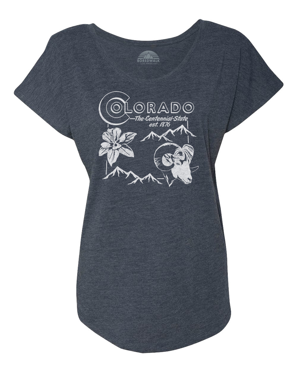 Women's Vintage Colorado State Scoop Neck T-Shirt