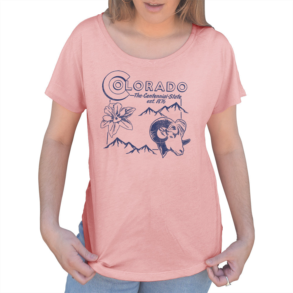 Women's Vintage Colorado State Scoop Neck T-Shirt