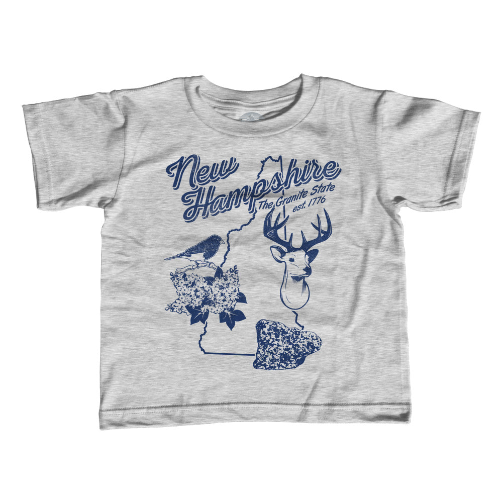Girl's Vintage New Hampshire T-Shirt - Unisex Fit