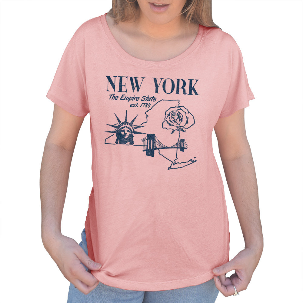 Women's Retro New York Scoop Neck T-Shirt