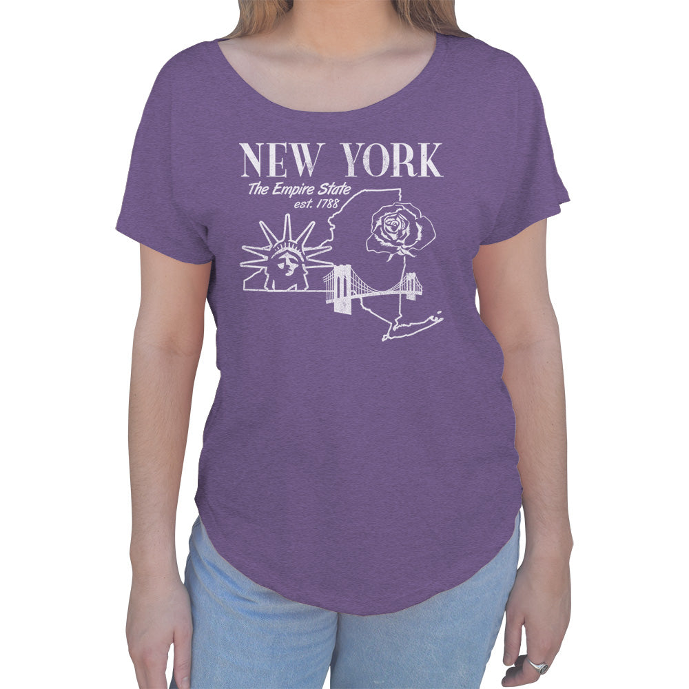 Women's Retro New York Scoop Neck T-Shirt