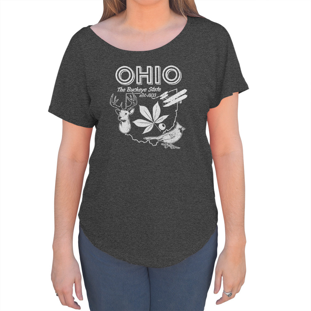 Women's Vintage Ohio State Scoop Neck T-Shirt
