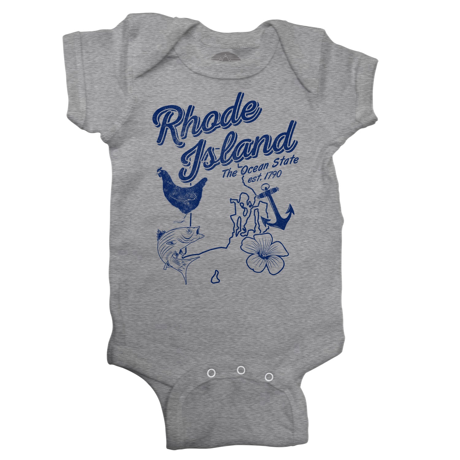 Vintage Rhode Island Infant Bodysuit - Unisex Fit