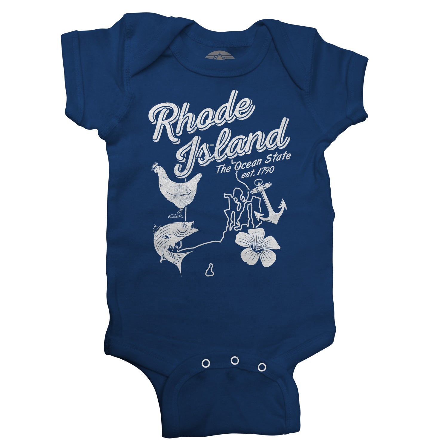 Vintage Rhode Island Infant Bodysuit - Unisex Fit