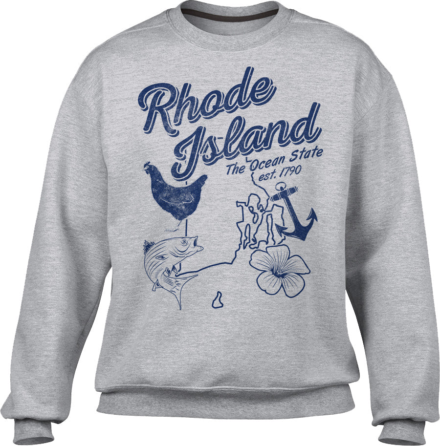 Unisex Vintage Rhode Island Sweatshirt