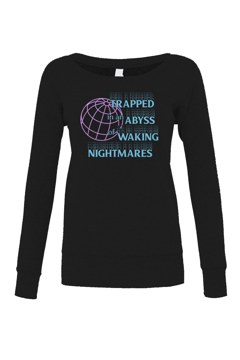 Women's Trapped in an Abyss of Waking Nightmares Scoop Neck Fleece