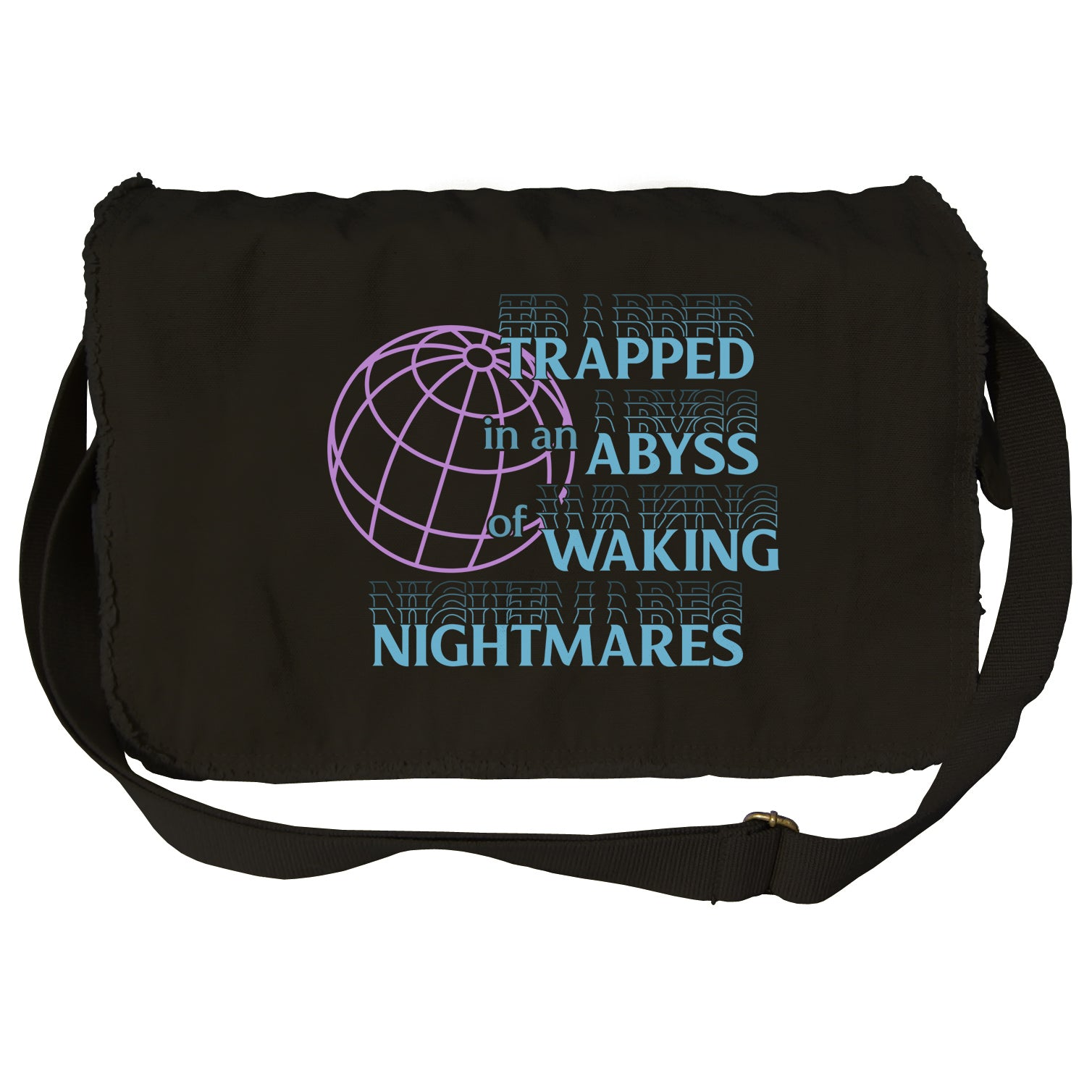 Trapped in an Abyss of Waking Nightmares Messenger Bag