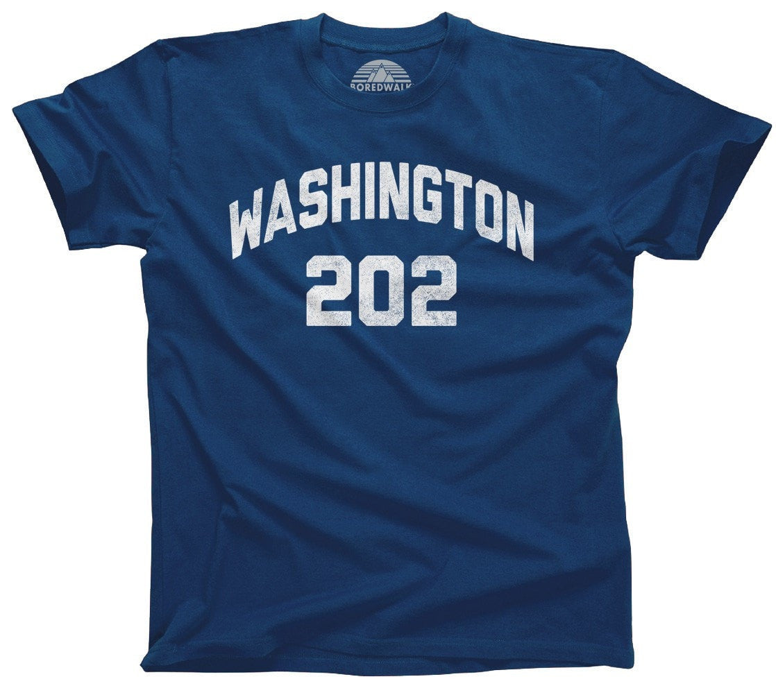 Men's Washington DC 202 Area Code T-Shirt