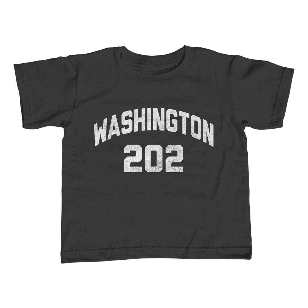 Boy's Washington DC 202 Area Code T-Shirt