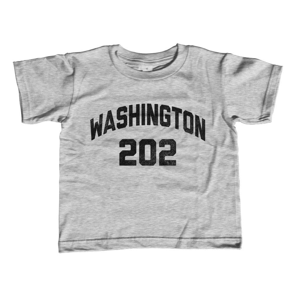 Boy's Washington DC 202 Area Code T-Shirt