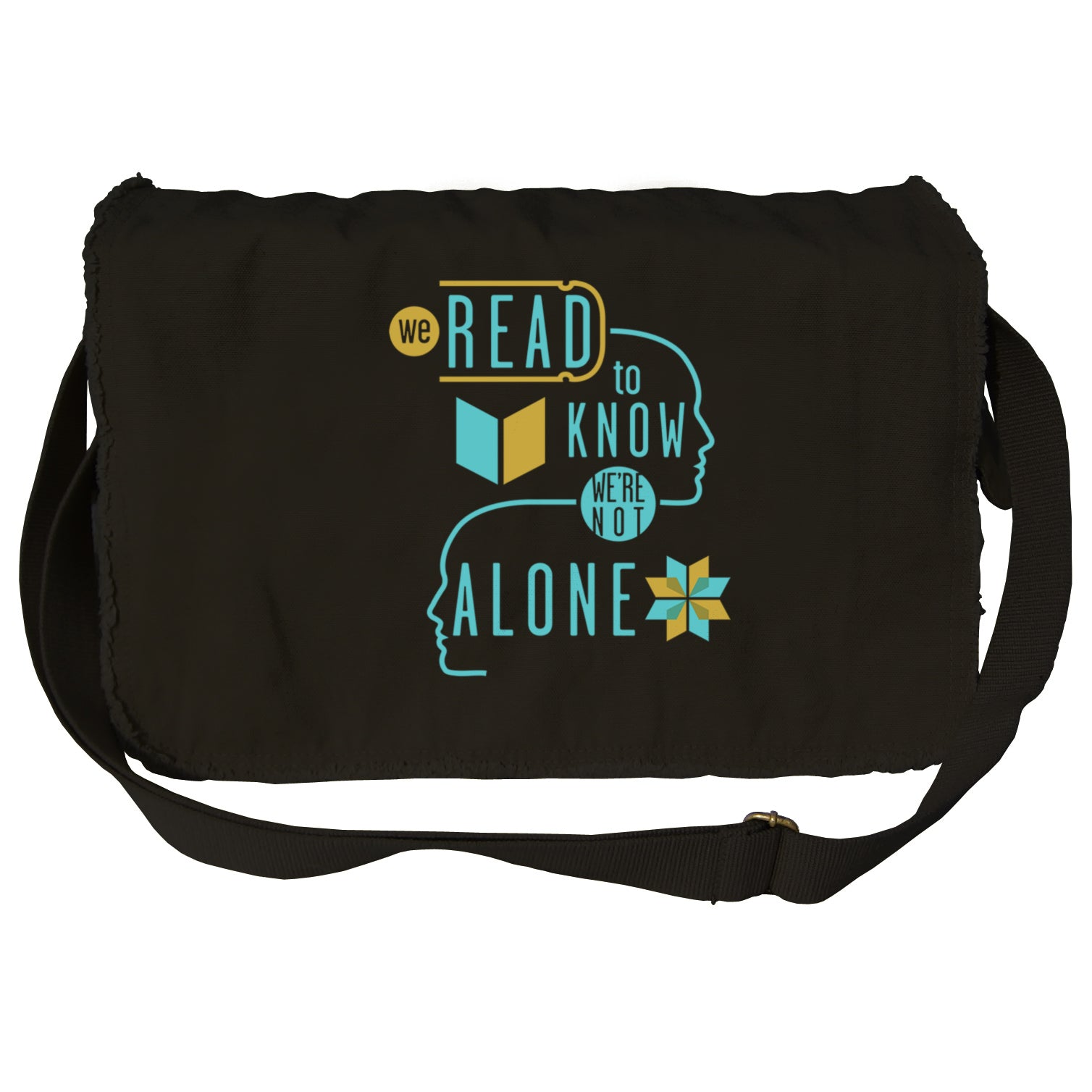 We Read to Know We are Not Alone Messenger Bag
