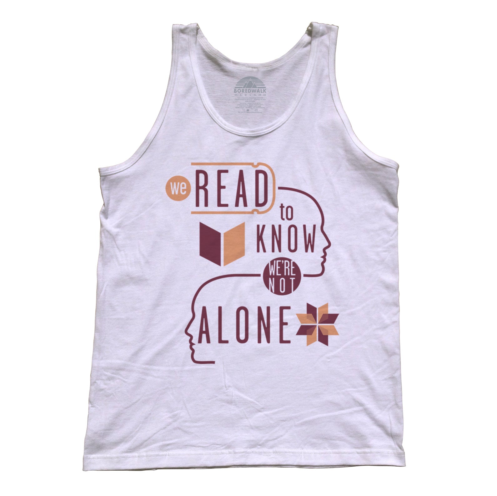 Unisex We Read to Know We are Not Alone Tank Top