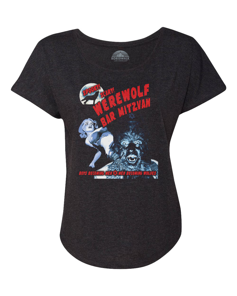Women's Werewolf Bar Mitzvah Scoop Neck T-Shirt