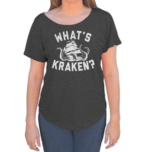 Women's What's Kraken Sea Monster Scoop Neck T-Shirt