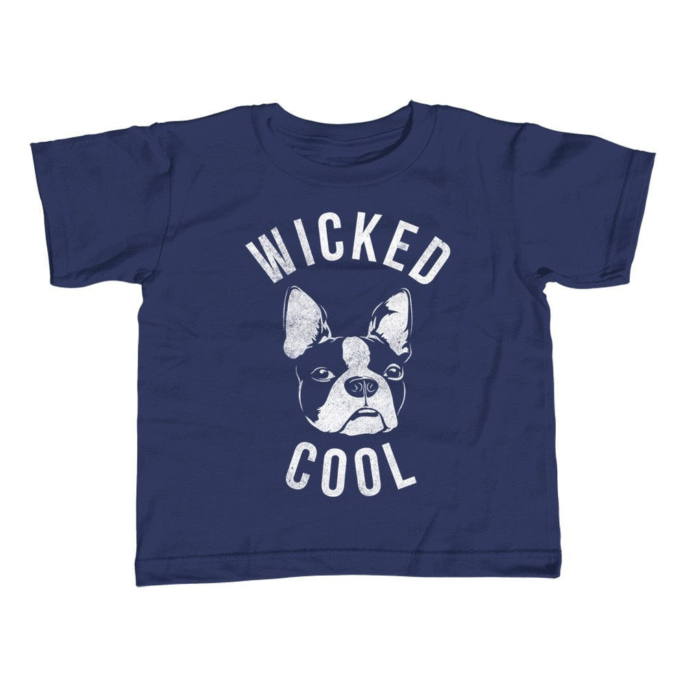 Girl's Wicked Cool Boston Terrier T-Shirt - Unisex Fit