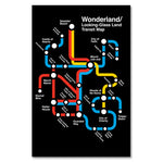 Wonderland Transit Map Print - By Ex-Boyfriend
