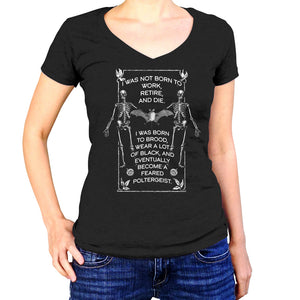 Women's Feared Poltergeist Vneck T-Shirt