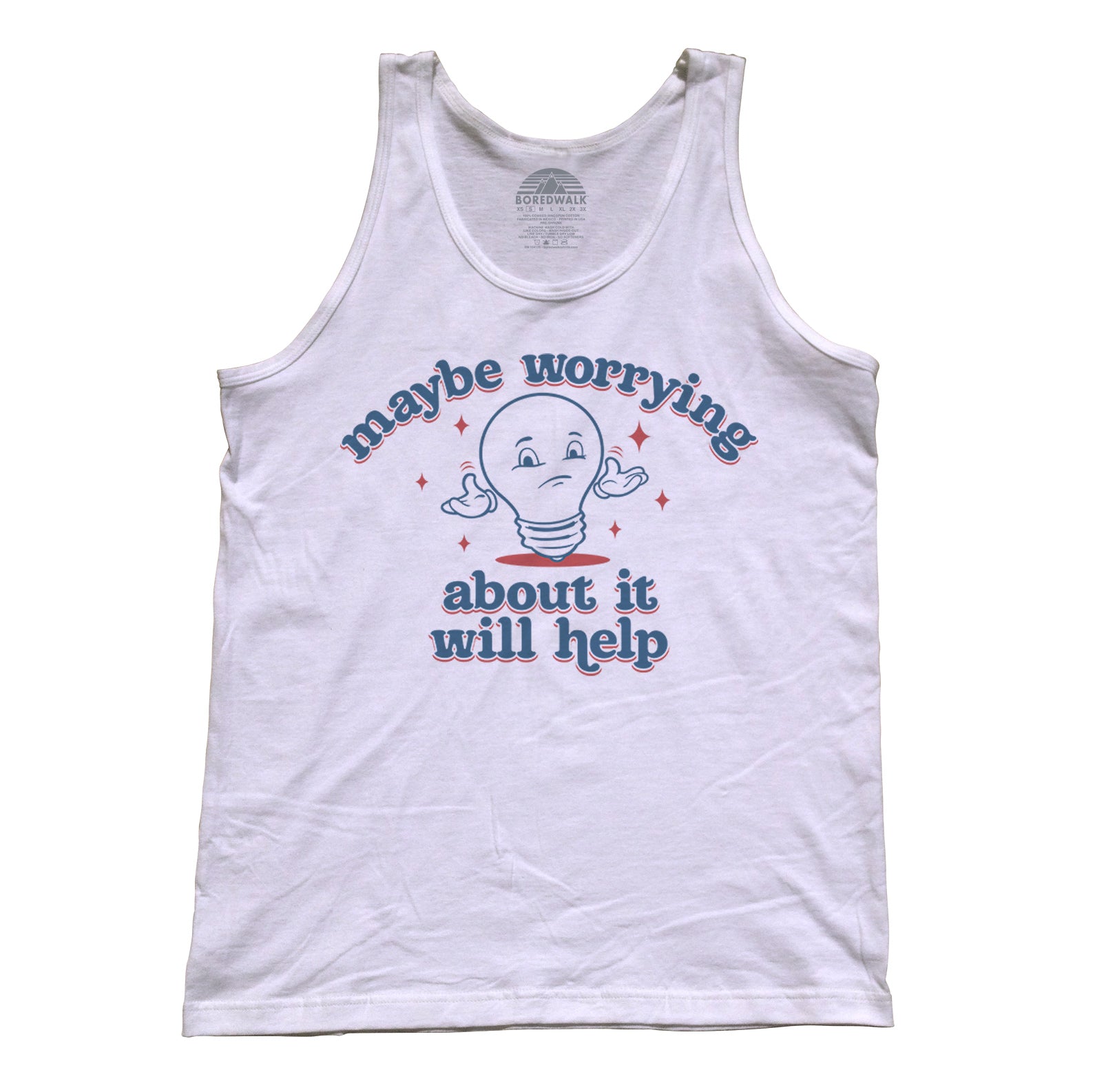 Unisex Maybe Worrying About It Will Help Anxiety Tank Top