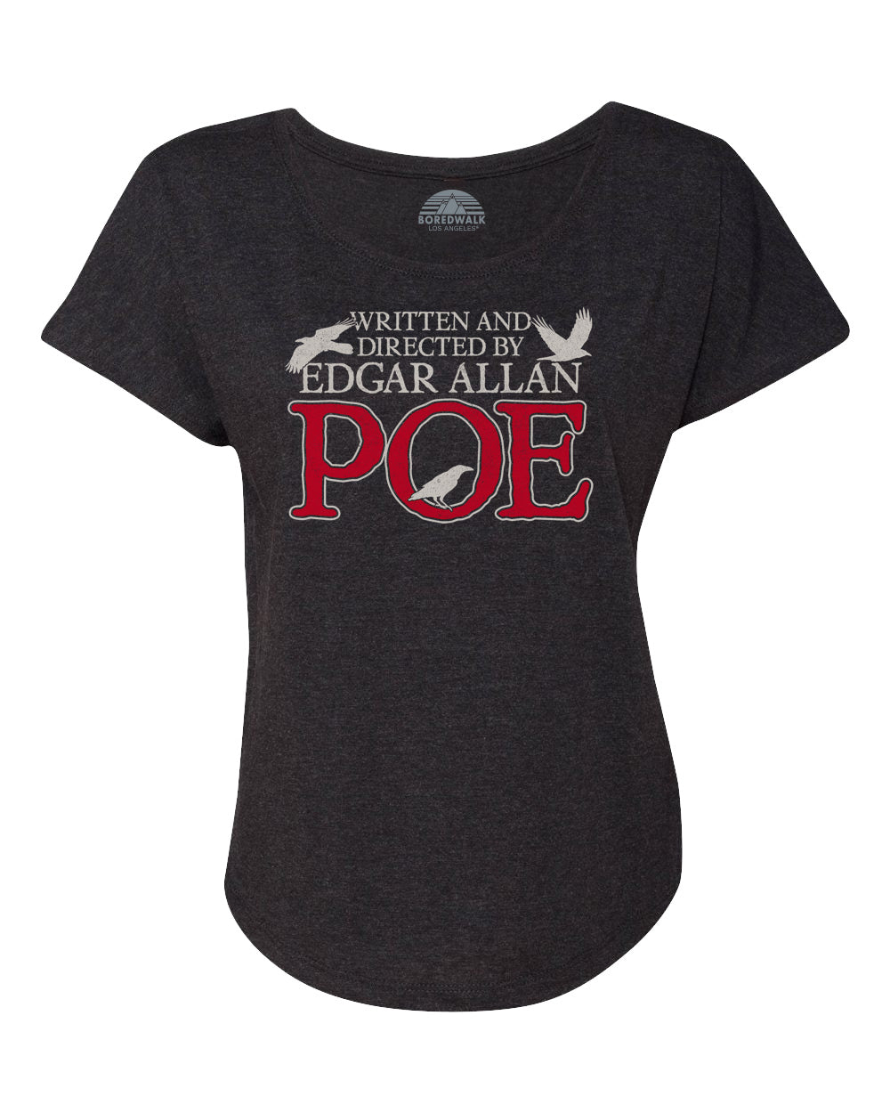 Women's Written and Directed by Edgar Allan Poe Scoop Neck T-Shirt