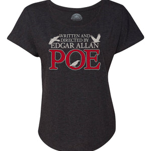Women's Written and Directed by Edgar Allan Poe Scoop Neck T-Shirt